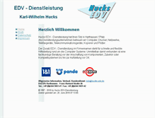 Tablet Screenshot of hucks-edv.de